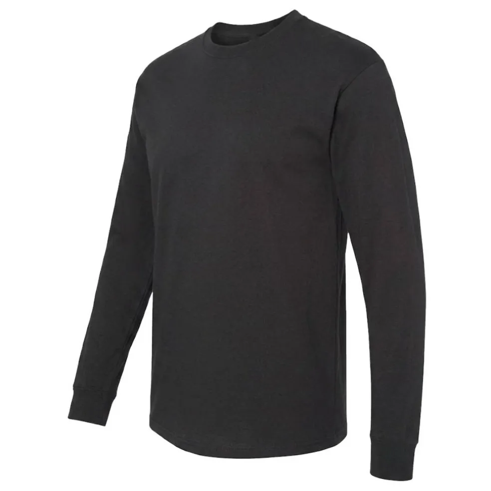 M&O Men's Gold Soft Touch Long Sleeve T-Shirt, Blank Tee for Vinyl Printing & DIY Projects
