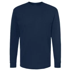 M&O Men's Gold Soft Touch Long Sleeve T-Shirt, Blank Tee for Vinyl Printing & DIY Projects