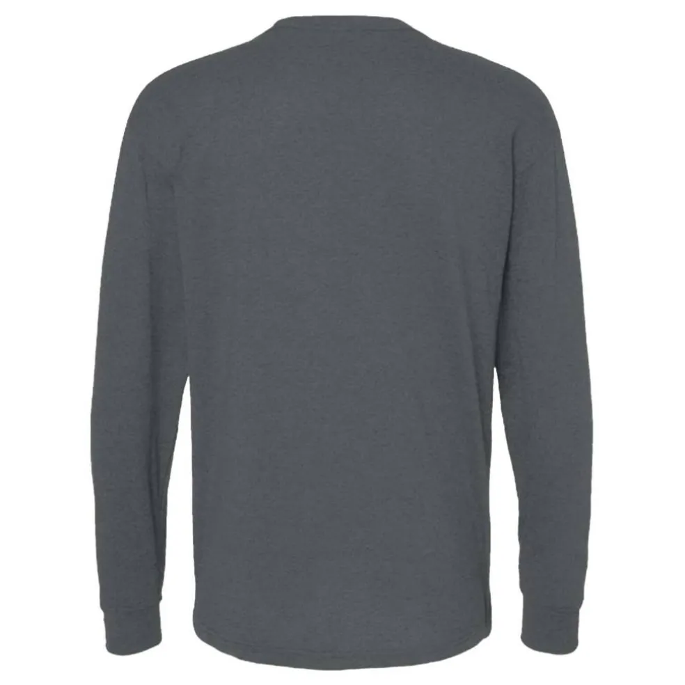 M&O Men's Gold Soft Touch Long Sleeve T-Shirt, Blank Tee for Vinyl Printing & DIY Projects