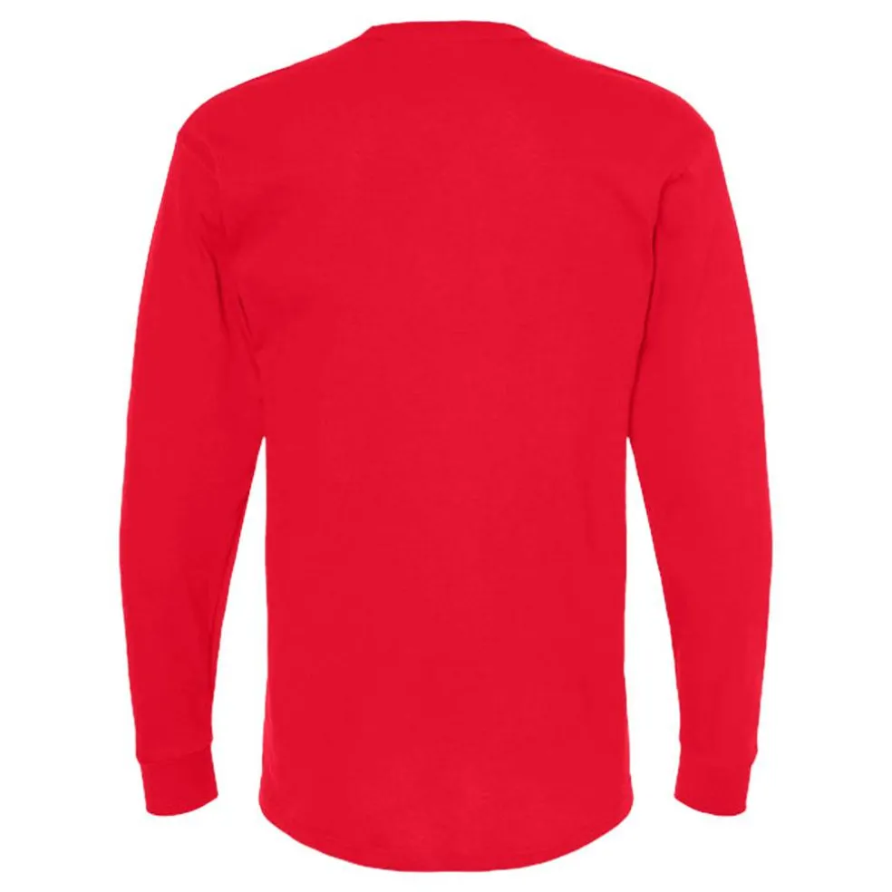 M&O Men's Gold Soft Touch Long Sleeve T-Shirt, Blank Tee for Vinyl Printing & DIY Projects