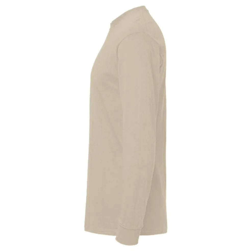 M&O Men's Gold Soft Touch Long Sleeve T-Shirt, Blank Tee for Vinyl Printing & DIY Projects