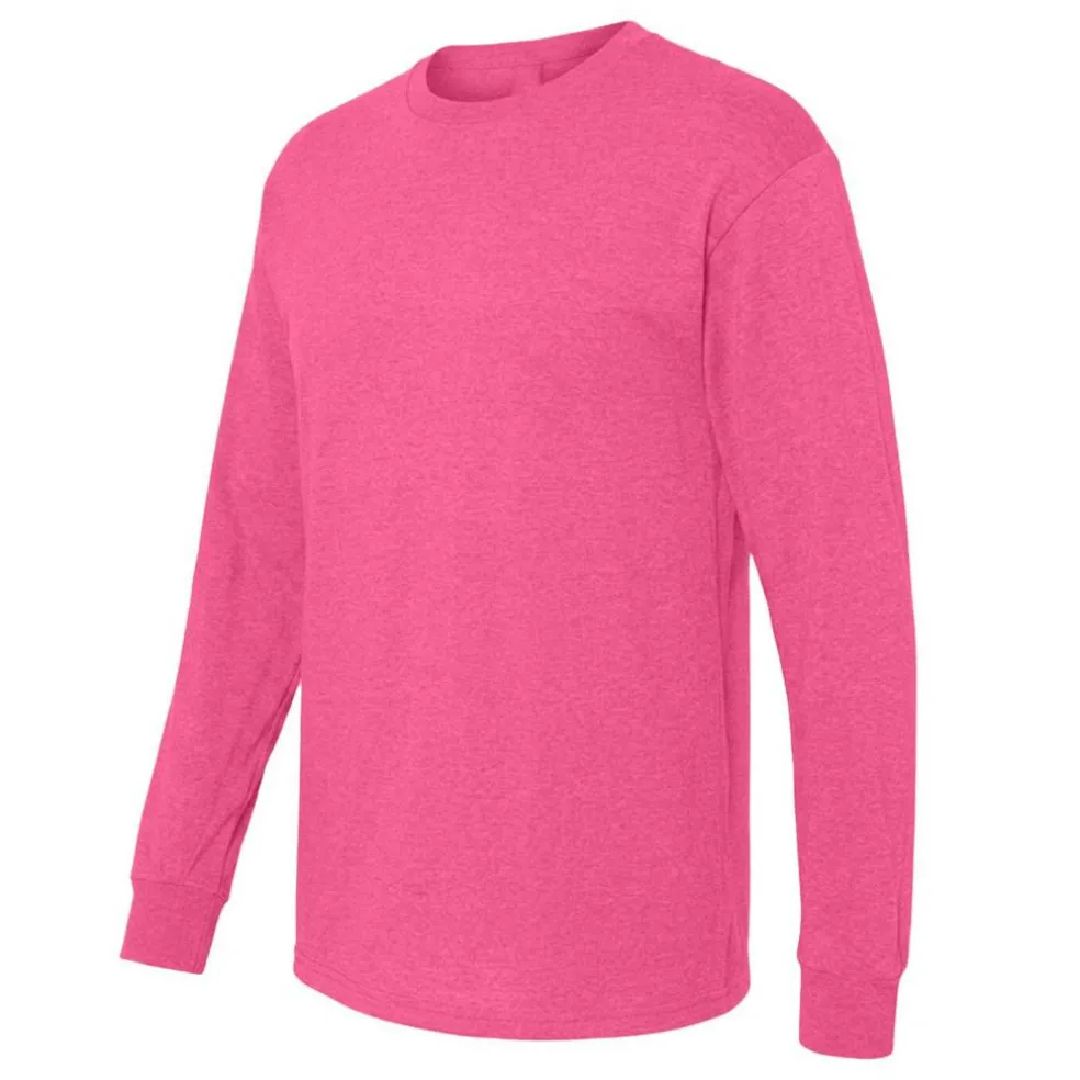 M&O Men's Gold Soft Touch Long Sleeve T-Shirt, Blank Tee for Vinyl Printing & DIY Projects