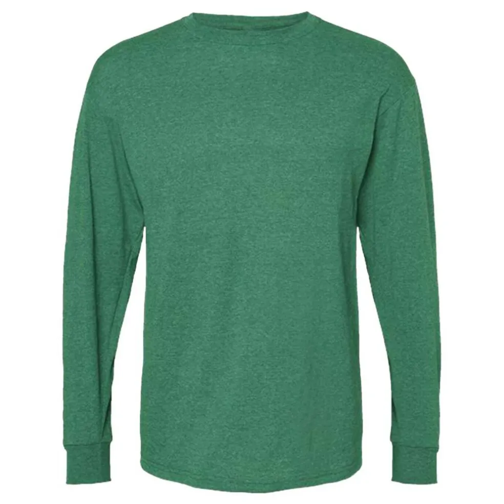 M&O Men's Gold Soft Touch Long Sleeve T-Shirt, Blank Tee for Vinyl Printing & DIY Projects