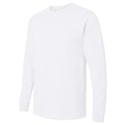 M&O Men's Gold Soft Touch Long Sleeve T-Shirt, Blank Tee for Vinyl Printing & DIY Projects
