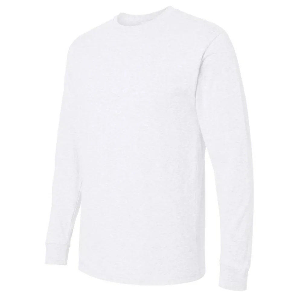 M&O Men's Gold Soft Touch Long Sleeve T-Shirt, Blank Tee for Vinyl Printing & DIY Projects