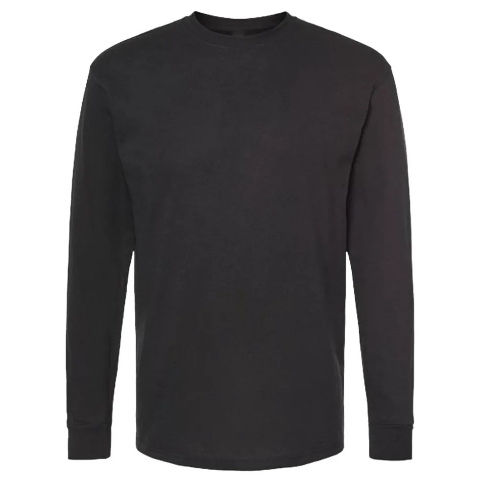 M&O Men's Gold Soft Touch Long Sleeve T-Shirt, Blank Tee for Vinyl Printing & DIY Projects