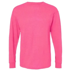 M&O Men's Gold Soft Touch Long Sleeve T-Shirt, Blank Tee for Vinyl Printing & DIY Projects