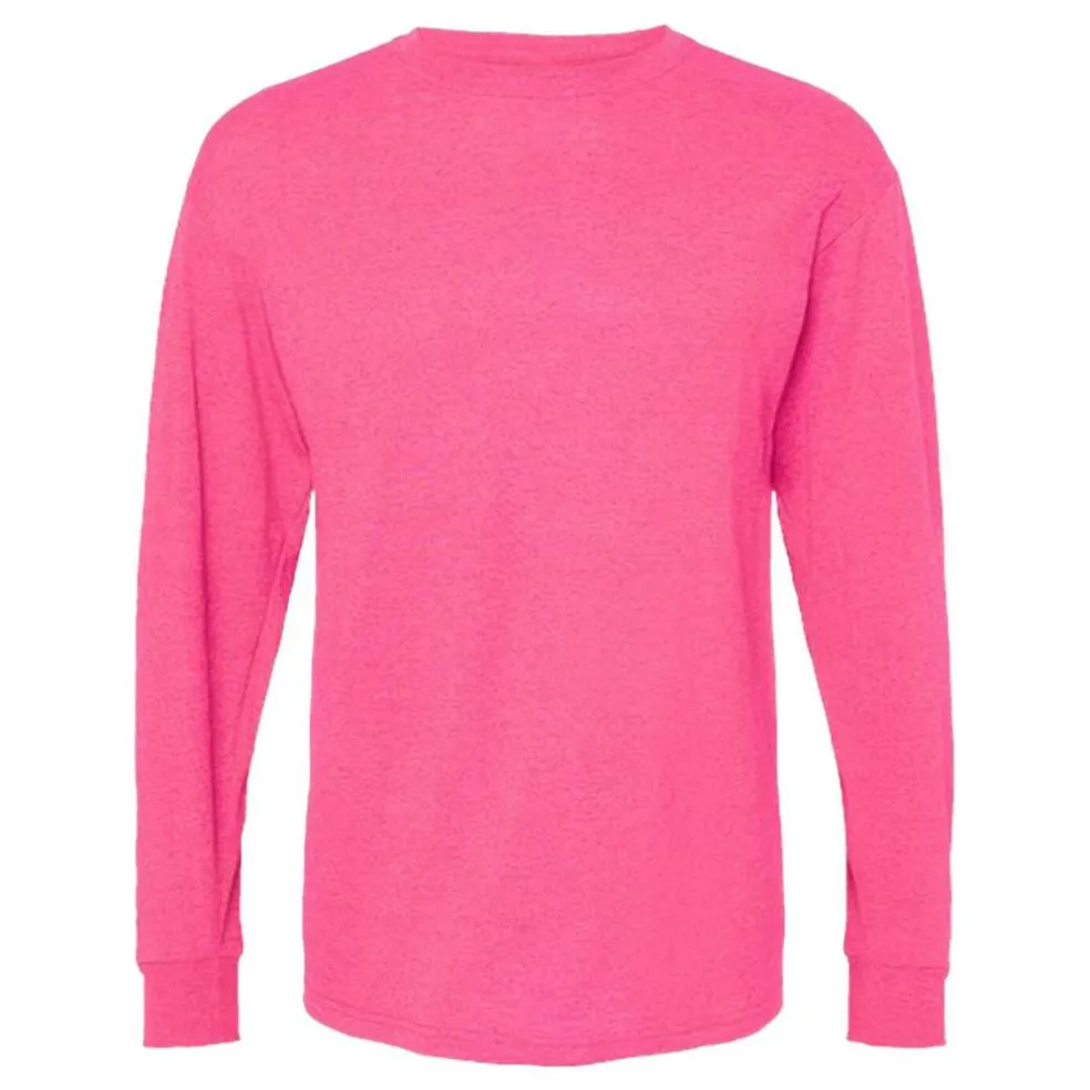 M&O Men's Gold Soft Touch Long Sleeve T-Shirt, Blank Tee for Vinyl Printing & DIY Projects