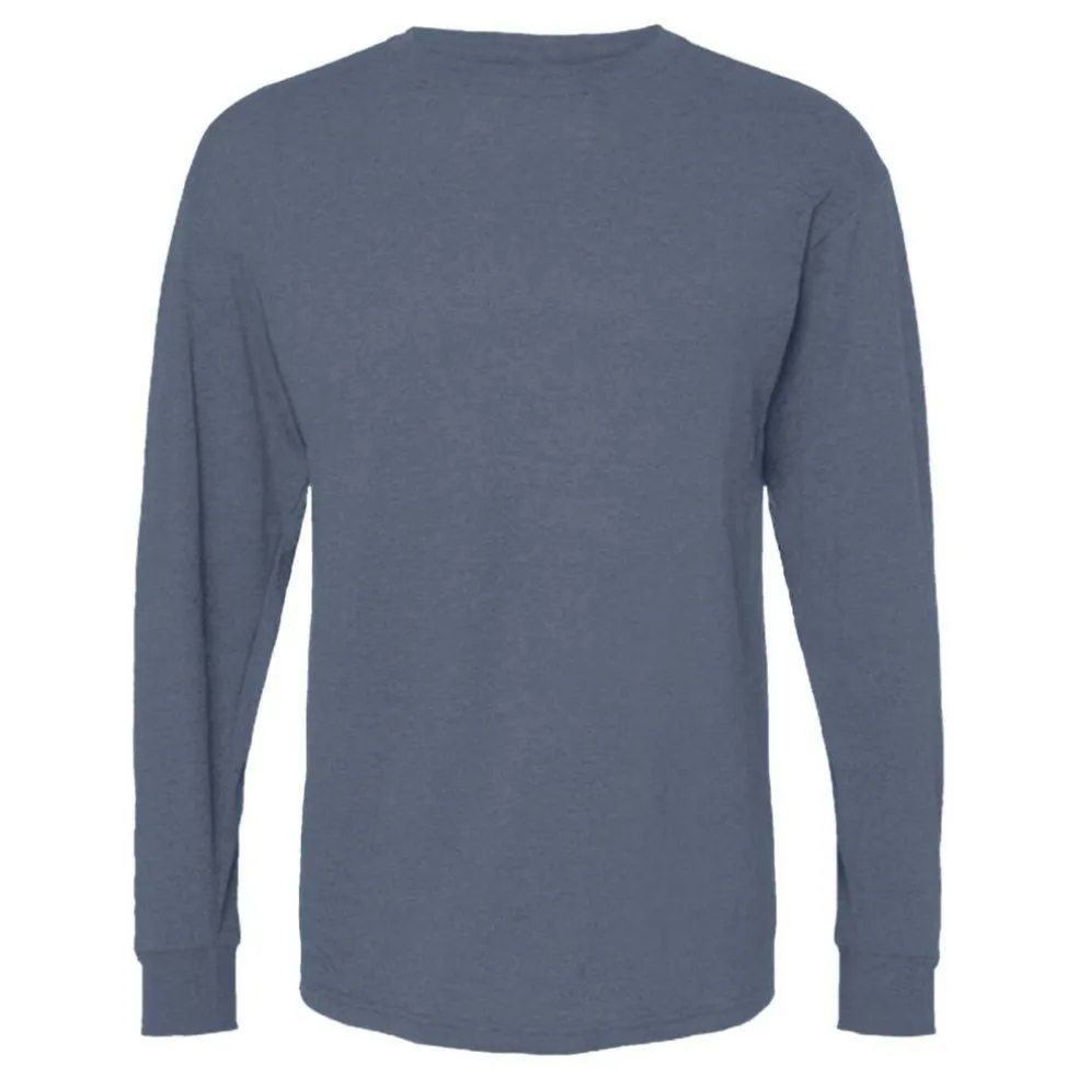 M&O Men's Gold Soft Touch Long Sleeve T-Shirt, Blank Tee for Vinyl Printing & DIY Projects