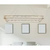 Monroe 50 inch LED Single rectangle pendant in gold