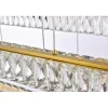 Monroe 42 inch LED triple rectangle pendant in gold