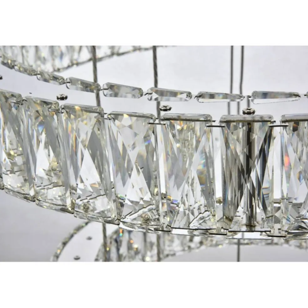 Monroe Integrated LED chip light Chrome Chandelier Clear Royal Cut Crystal