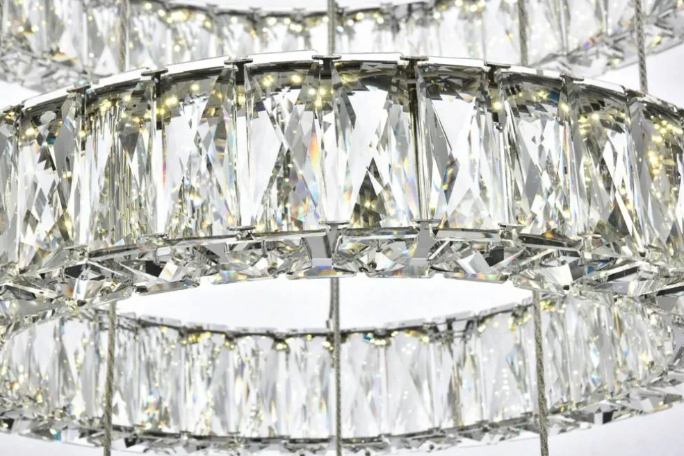 Monroe Integrated LED chip light Chrome Chandelier Clear Royal Cut Crystal