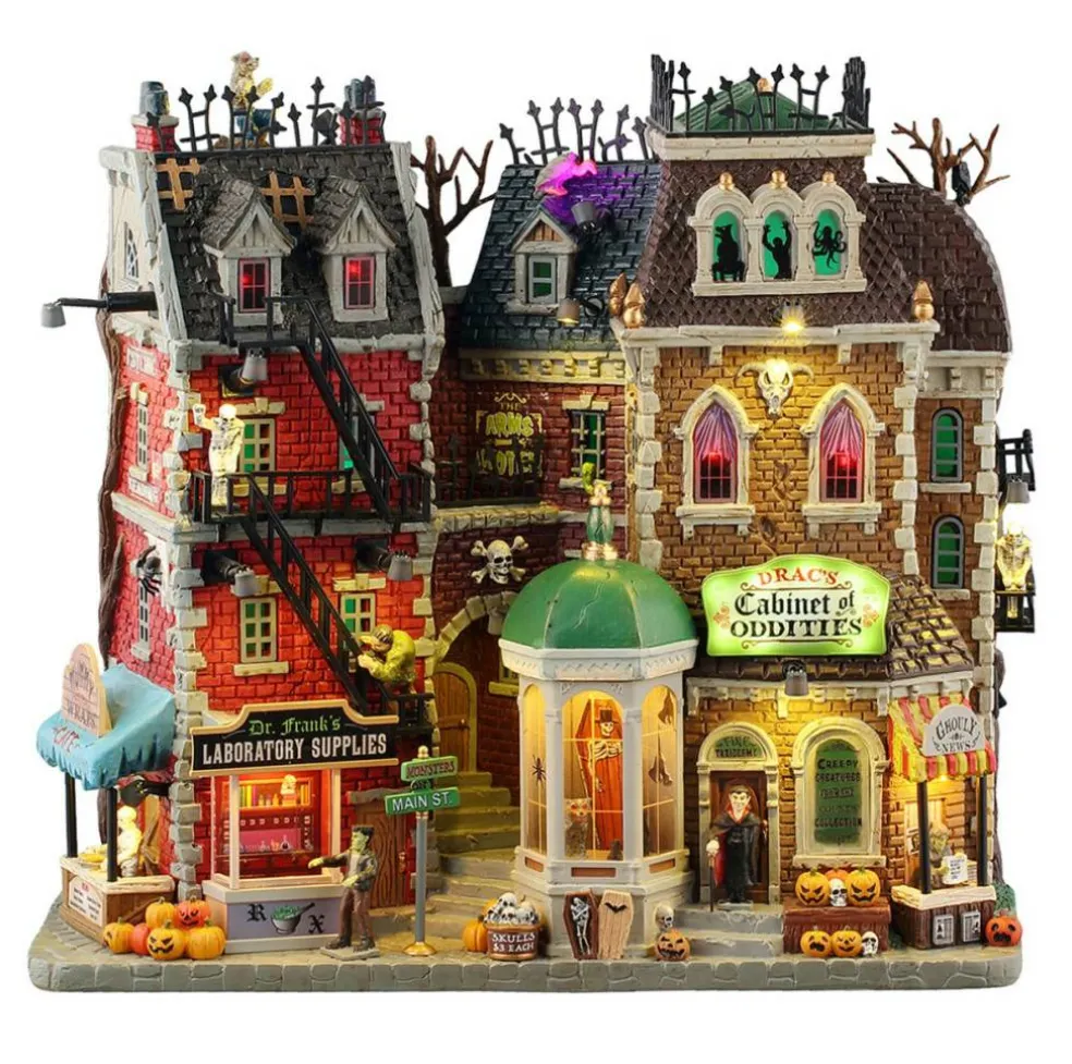 Monsters On Main Street - Lemax Spooky Town Facade