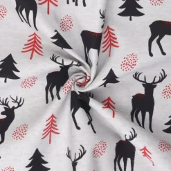 Mook Fabrics Deer/Tree Flannel Fabric [43 in. Wide] - By The Yard