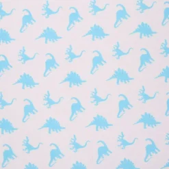 Mook Fabrics Dino Blue Flannel Fabric [43 in. Wide] - By The Yard