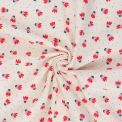 Mook Fabrics Little Flower Yellow Flannel Fabric [43 in. Wide] - By The Yard