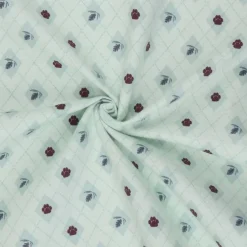 Mook Fabrics Little Red Fox Paw Flannel Fabric [43 in. Wide] - By The Yard