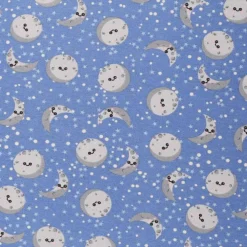 Mook Fabrics Moon and Back Flannel Fabric [44 in. Wide] - By The Yard