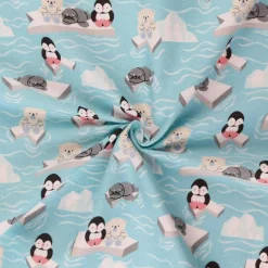 Mook Fabrics Polar Buddies Flannel Fabric [44 in. Wide] - By The Yard