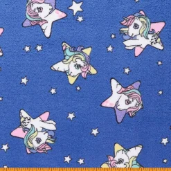 Mook Fabrics Unicorn Star Soft Velour Fleece Fabric [63in. Wide] - By The Yard