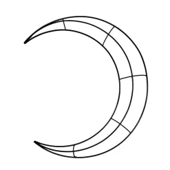 15.75" Moon Wreath Form by Ashland®