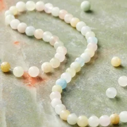 Morganite Round Beads, 4mm by Bead Landing™