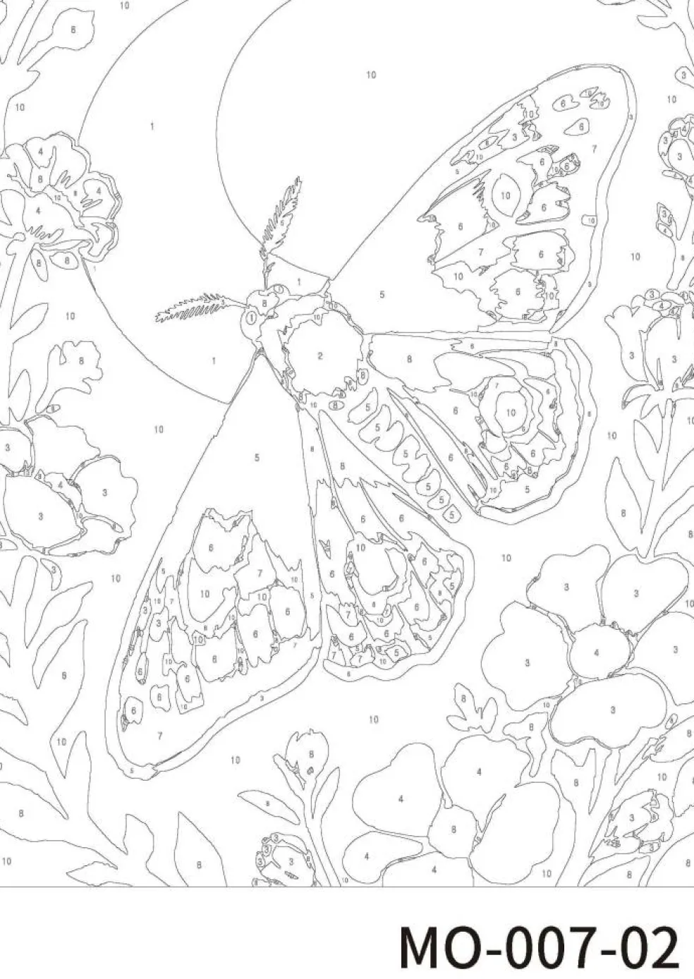 Moths Paint Marker-by-Number Kit by Artist's Loft®
