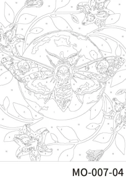 Moths Paint Marker-by-Number Kit by Artist's Loft®