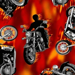 Motorcycle Fleece Fabric | Free Shipping | Buy More & Save More