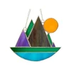 Mountains Pre-Cut Stained Glass Kit-Make Your own Beautiful Glass Project.