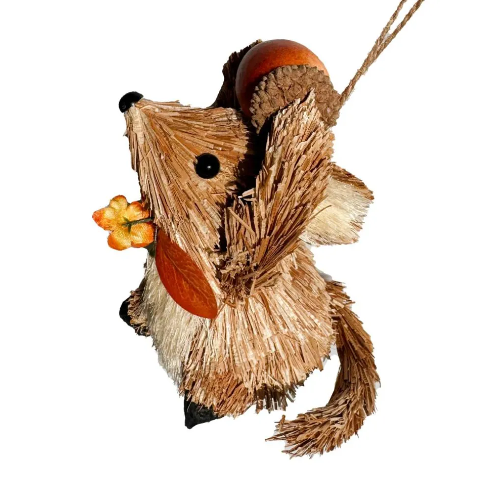 4" Mouse Holding Acorn Decorative Natural Ornament by Ashland®