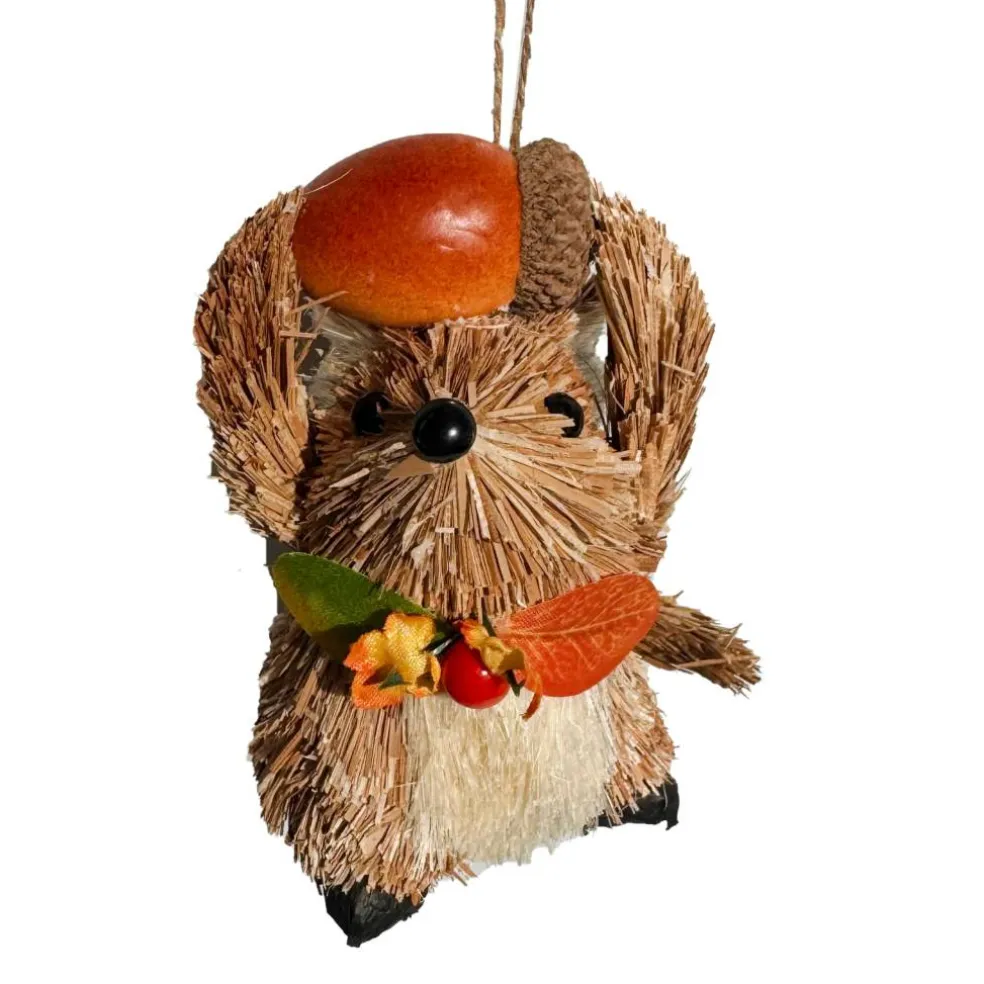 4" Mouse Holding Acorn Decorative Natural Ornament by Ashland®
