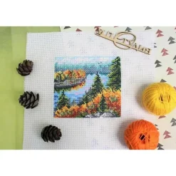 Mp Studia Autumn Forest Cross Stitch Kit