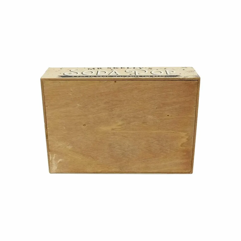 10" Mr. Skelly's Soda Pop Wood Bottle Crate by Ashland®