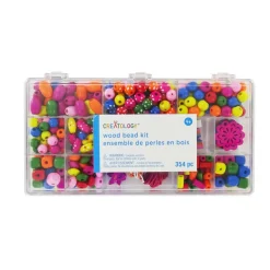Multicolor Assorted Wood Bead Box by Creatology™
