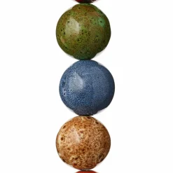 Multicolor Ceramic Round Beads, 24mm by Bead Landing™