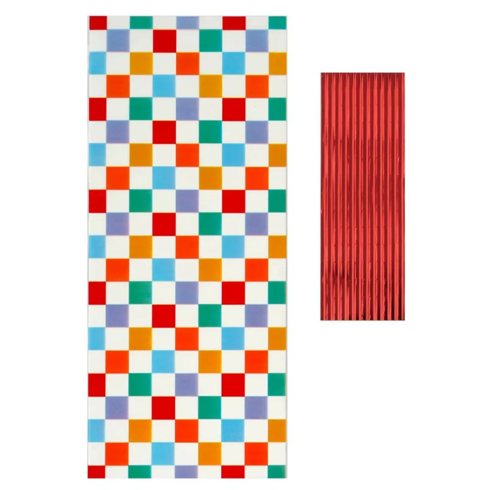 Multicolor Check Treat Bags, 12ct. by Celebrate It™