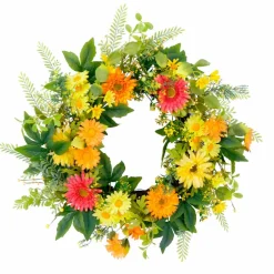 24'' Multicolored Chrysanthemum Floral Wreath