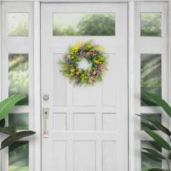 30'' Multicolored Eucalyptus Floral Spring Wreath