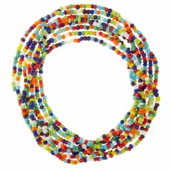 Multicolored Glass Seed Rondel Beads, 6/0 by Bead Landing™