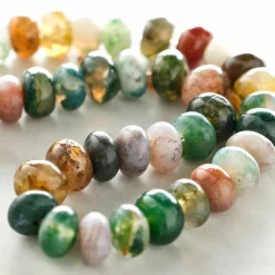 Multicolored Jasper Rondelle Beads, 6mm by Bead Landing™