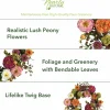 24" Multicolored Peony Wreath