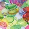 Multicolor Faceted Oval Plastic Beads by Creatology™, 12mm x 15.5mm