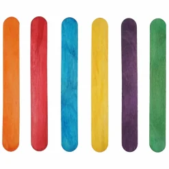 Multicolor Jumbo Wood Craft Sticks by Creatology™