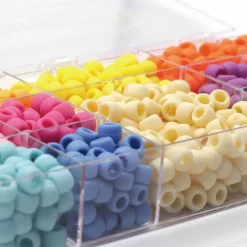 Multicolor Matte Pony Beads by Creatologyâ„¢, 6mm x 9mm