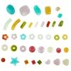 Multicolor Mixed Shape Plastic Craft Beads, 90ct. by Bead Landing™