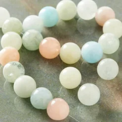 Multicolor Morganite Round Beads, 8mm by Bead Landing™