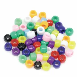 Multicolor Opaque Pony Beads by Creatology™, 6mm x 9mm