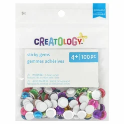 Multicolor Sticky Gems, 100ct. by Creatologyâ„¢